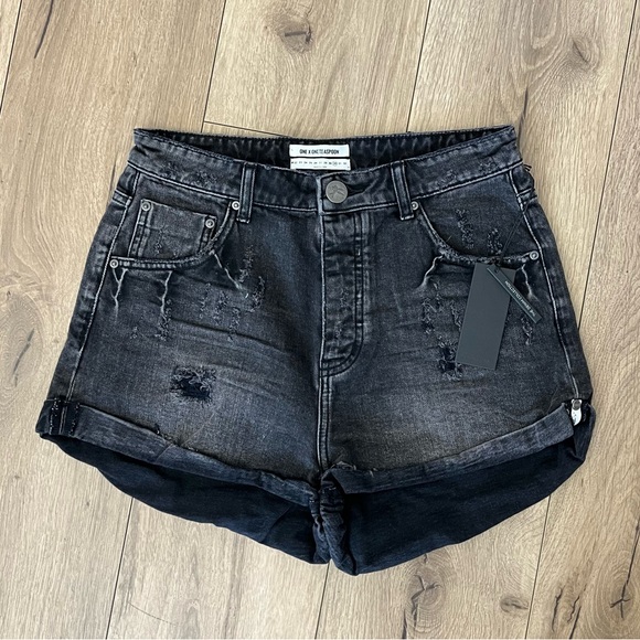 One Teaspoon Pants - One Teaspoon High Waist Bandit Shorts 30